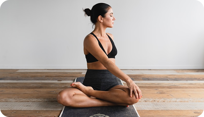 Vinyasa flow yoga class